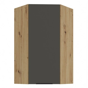 Szafka kuchenna narożna wisząca Aversa Ar 60x60 GN-108 1F odporna na uszkodzenia wykończenie frontów w technologii anti fingerprint