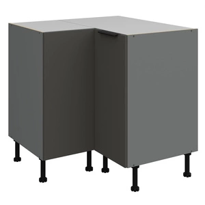 Szafka kuchenna narożna Aversa Ant 90x90 DN 2F BB szafka odporna na uszkodzenia wykończenie frontów w technologii anti fingerprint