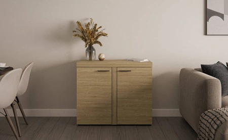 Komoda Rene 97 cm dąb olejowany minimalistyczny design klasyczna forma idealna komoda do salonu lub pokoju dziennego