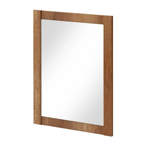 Lustro łazienkowe Classic 60x80 cm dąb romański dekoracyjne lustro w ramie nowoczesny i funkcjonalny dodatek do łazienki