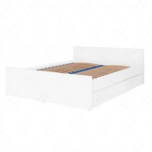 Łóżko Simple 160x200 cm biały funkcjonalny mebel do sypialni lub pokoju młodzieżowego