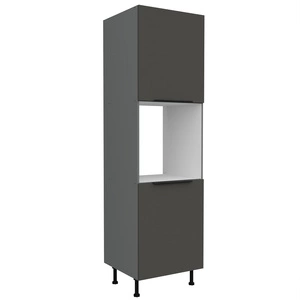 Słupek kuchenny Aversa Ant 60 DP-215 2F szafka do zabudowy piekarnika fronty wykonane w innowacyjnej technologii anti fingerprint