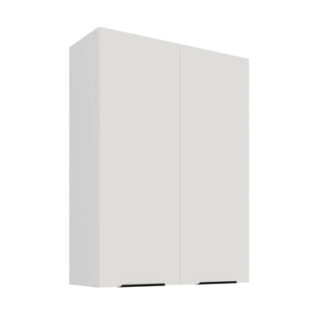 Zestaw mebli kuchennych narożny Corato Wh 290x230 cm stylowe szafki kuchenne z frontami wykonanymi w technologii anti fingerprint