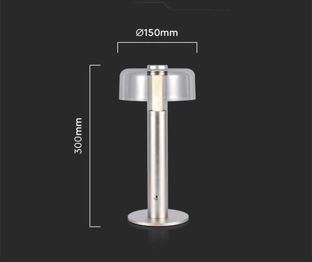 Lampka nocna Dapper złota 1W 3000K elegancka lampa o wielu zastosowaniach idealna do sypialni biura i salonu metalowa podstawa