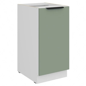 Szafka kuchenna stojąca z półką Treviso Wh 40 D 1F BB szafka odporna na uszkodzenia wykończenie frontów w technologii anti fingerprint