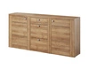 Komoda z szufladami Larona 176 cm dąb riviera nowoczesny design idealna komoda do salonu sypialni lub biura prosta forma