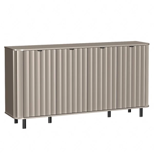 Komoda Novado 177 cm clay grey stylowa komoda o ponadczasowej elegancji z dekoracyjnymi frezowanymi frontami