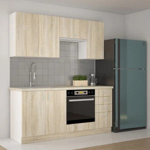 Zestaw mebli kuchennych Sold 180 cm niepowtarzalny styl szafek dopasuje się do wnętrza każdej kuchni