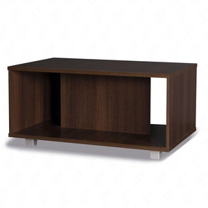 Stolik kawowy Maximus 100 cm kasztan wenge nowoczesny design mebla obrzeża stolika wykończone specjalną okleiną ABS