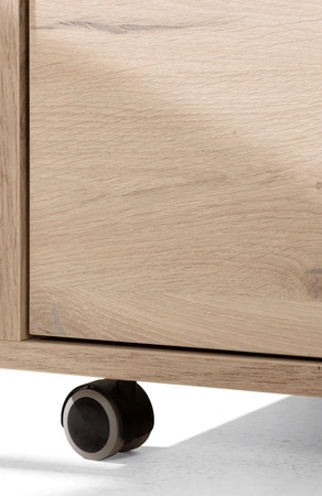 Szafka z szufladą Estan dąb estana jasny / antracyt funkcjonalny mebel do biura gabinetu lub pokoju młodzieżowego