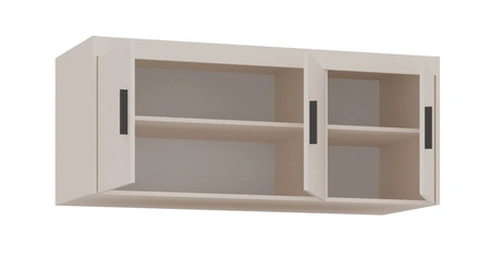 Nadstawka do szafy Rene 133 cm beż piaskowy funkcjonalna szafka powiększy miejsce do przechowywania ubrań obuwia czy dodatków