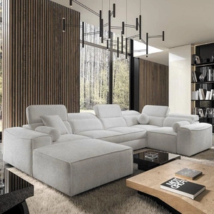 Narożnik z funkcją spania Viano IV szary popiel lewostronny designerski narożnik idealnie wpisujący się w nowoczesne aranżacje