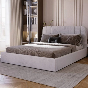 Łóżko tapicerowane Apis 160x200 szary popiel stylowe łóżko z pojemnikiem na pościel wygodny zagłówek zachwyca eleganckim designem