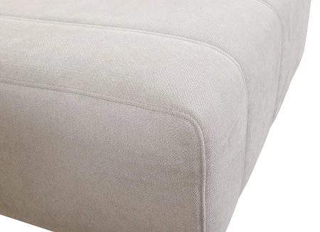 Narożnik z funkcją spania Penejos VI szary popiel lewostronny stylowy narożnik rozkładany z dwoma pojemnikami na pościel trwała tkanina