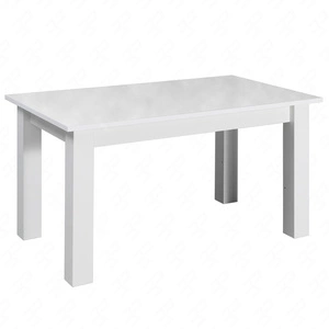 Stolik kawowy Dallas T22 102 cm biały połysk nowoczesny design mebla obrzeża stolika kawowego wykończone zostały specjalną okleiną