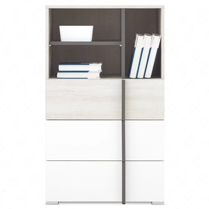 Komoda z szufladami Remona 60 cm dąb wilton biały / biały idealna komoda do pokoju młodzieżowego użytkowa nowoczesny wygląd