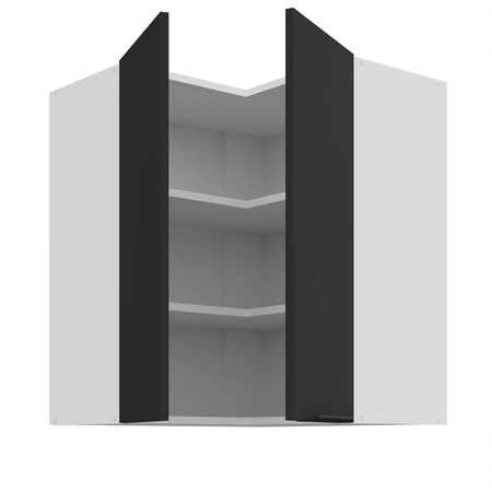 Szafka kuchenna narożna wisząca Alatri Wh 60x60 GN-72 2F odporna na uszkodzenia wykończenie frontów w technologii anti fingerprint