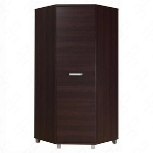 Szafa narożna Maximus kasztan wenge nowoczesny design oraz uniwersalne drzwi do zamontowania z prawej lub lewej strony