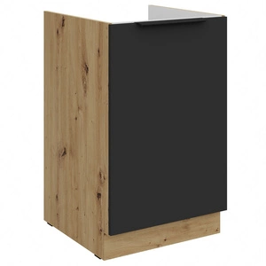 Szafka kuchenna pod zlewozmywak Alatri Ar 50 ZL 1F BB szafka odporna na uszkodzenia wykończenie frontów w technologii anti fingerprint