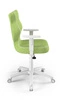 Krzesło do biurka Duo zielone idealne do wzrostu 146-176,5 cm profilowane siedzisko regulowane podłokietniki łatwo czyszcząca tkanina