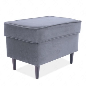 Puf Ron szary idealny podnóżek odporny na zaciągnięcia i zadrapania