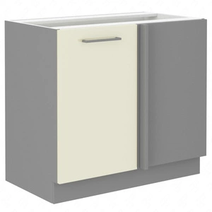 Szafka kuchenna narożna dostawiana Karmen 105 ND 1F BB prawa szafka odporna na parę wodną wysoką temperaturę i rozlaną ciecz