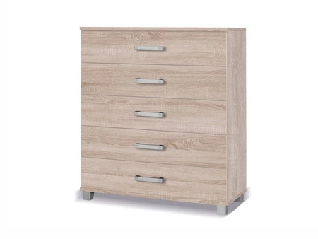 Komoda z szufladami Maximus 100 cm dąb sonoma jasny modernistyczny design komody szuflady na prowadnicach rolkowych