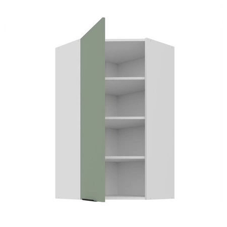 Szafka kuchenna narożna wisząca Treviso Wh 60x60 GN-108 1F odporna na uszkodzenia wykończenie frontów w technologii anti fingerprint