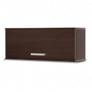 Półka wisząca z drzwiami Maximus 100 cm kasztan wenge nowoczesny design obrzeża wykończone specjalną okleiną front podnoszony na siłownikach gazowych