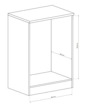 Komoda z szufladami Tade 63 cm dąb lefkas elegancki styl idealna komoda z metalowymi uchwytami w stylu klasycznym do salonu sypialni lub biura