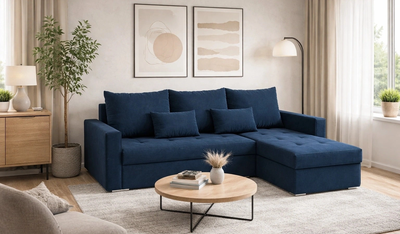 Narożnik z funkcją spania Fasti Bis Narożnik do salonu Narożnik z funkcją spania codziennego