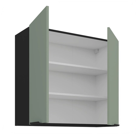 Szafka kuchenna wisząca Treviso Bl 80 G-72 2F szafka kuchenna odporna na uszkodzenia wykończenie frontów w technologii anti fingerprint