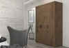 Szafa Rene 133 cm dąb lefkas nowoczesny design oraz obrzeża wykończone ABS