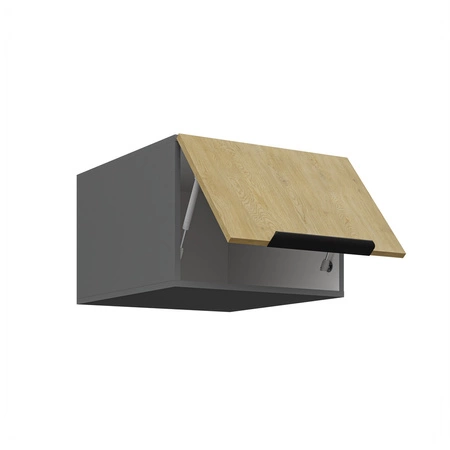 Szafka kuchenna wisząca Corsico 50 NAGU-36 1F metalowy uchwyt krawędziowy szafka kuchenna odporna na parę wodną i wysoką temperaturę