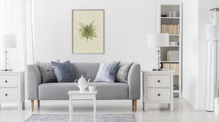 Plakat piękny bukiet liści 70x100 plakat w ramie precyzyjny wydruk ze stylową grafiką doskonała dekoracja do salonu lub sypialni