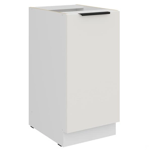 Szafka kuchenna stojąca z półką Corato Wh 40 D 1F BB szafka odporna na uszkodzenia wykończenie frontów w technologii anti fingerprint