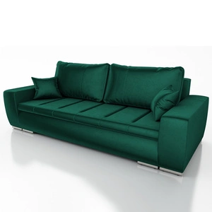 Kanapa rozkładana Treso butelkowa zieleń funkcjonalna wolnostojąca sofa do salonu lub pokoju dziennego pojemnik na pościel