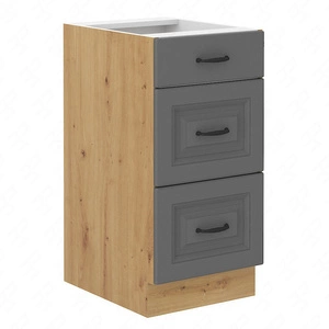 Szafka kuchenna stojąca z szufladami Kea 40 D 3S BB szafka odporna na parę wodną wysoką temperaturę i rozlaną ciecz