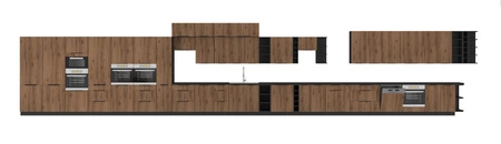 Szafka kuchenna wisząca Brianza 60 G-108 1F metalowy uchwyt krawędziowy szafka odporna na działanie wilgoci i uszkodzenia