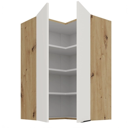 Szafka kuchenna narożna wisząca Corato Ar 60x60 GN-90 2F odporna na uszkodzenia wykończenie frontów w technologii anti fingerprint