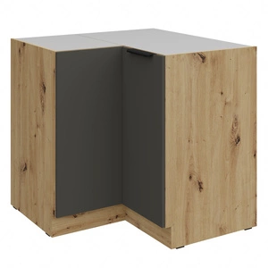 Szafka kuchenna narożna Aversa Ar 90x90 DN 2F BB szafka odporna na uszkodzenia wykończenie frontów w technologii anti fingerprint