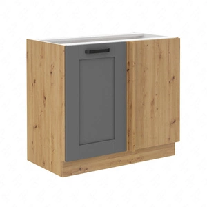 Szafka kuchenna narożna dostawiana Asti 105 ND 1F BB prawa szafka odporna na parę wodną rozlaną ciecz i wysoką temperaturę