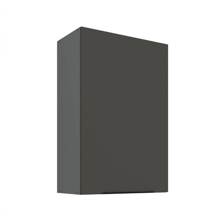 Zestaw mebli kuchennych Aversa Ant 300 cm stylowe szafki kuchenne z frontami wykonanymi w technologii anti fingerprint metalowe uchwyty