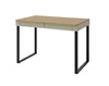 Biurko z szufladami Paguro 125 cm eukaliptus / dąb baltic dune stylowe i funkcjonalne do pokoju młodzieżowego czy biura