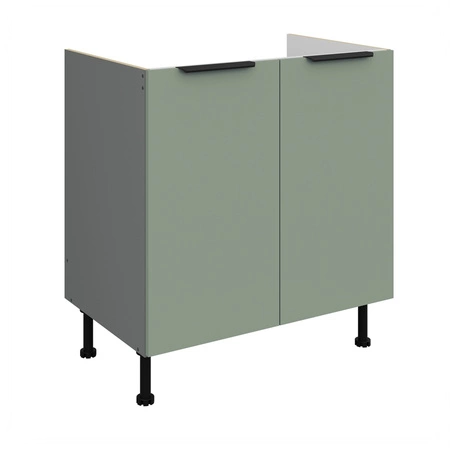 Szafka kuchenna pod zlewozmywak Treviso Ant 80 ZL 2F BB szafka odporna na uszkodzenia wykończenie frontów w technologii anti fingerprint