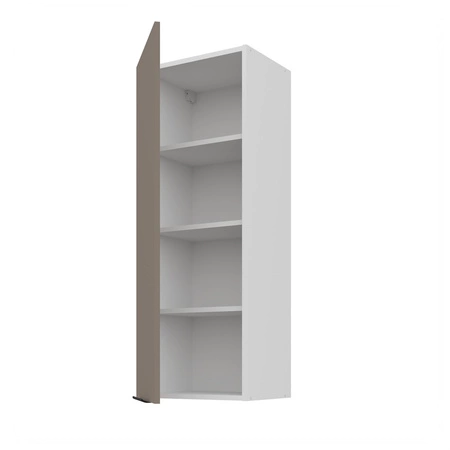 Zestaw mebli kuchennych narożny Fiuggi Wh 290x230 cm stylowe szafki kuchenne z frontami wykonanymi w technologii anti fingerprint