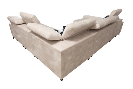 Narożnik z funkcją spania Buffalo VIII oliwkowy lewostronny wysokiej klasy narożnik do salonu z pojemnikami wysoka jakość wykonania