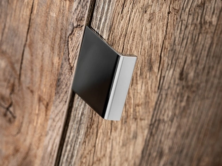 Słupek łazienkowy wiszący Santa Fe 35 cm dąb vintage elegancka szafka do łazienki dwie szuflady we wnętrzu metalowy uchwyt krawędziowy