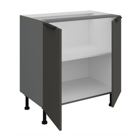 Szafka kuchenna stojąca z półką Aversa Ant 80 D 2F BB szafka odporna na uszkodzenia wykończenie frontów w technologii anti fingerprint