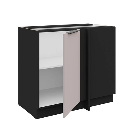 Szafka kuchenna narożna dostawiana Tarraco 105 ND 1F BB prawa metalowy uchwyt krawędziowy szafka odporna na działanie wilgoci i uszkodzenia